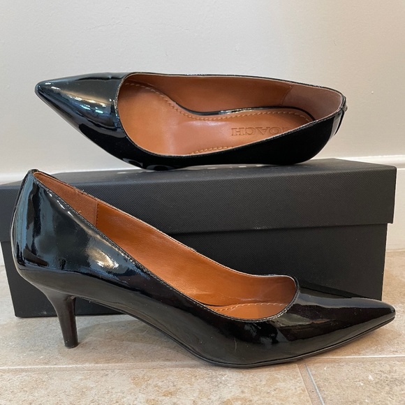 ❤️Coach Patent Leather Pumps - Picture 1 of 4